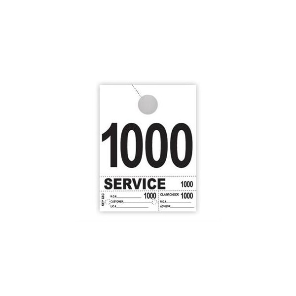 Asp 4Part Hvy-Brite Service Dispatch Nums Wht 4 Digit Set:1000-1999 Pk 2711 - main